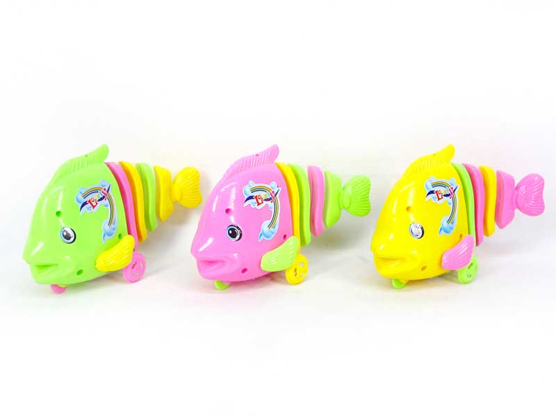 Pull Line Cartoon Fish(3C) toys