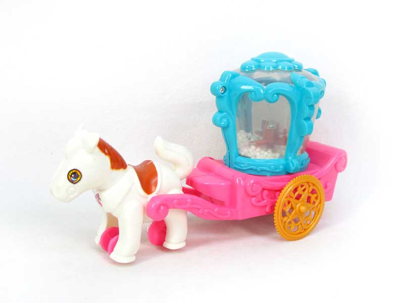 Pull Line Carriage W/L_Snowflake(2C) toys
