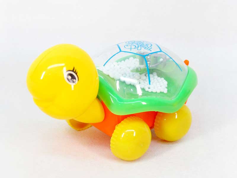 Pull Line Tortoise W/L_Snow toys