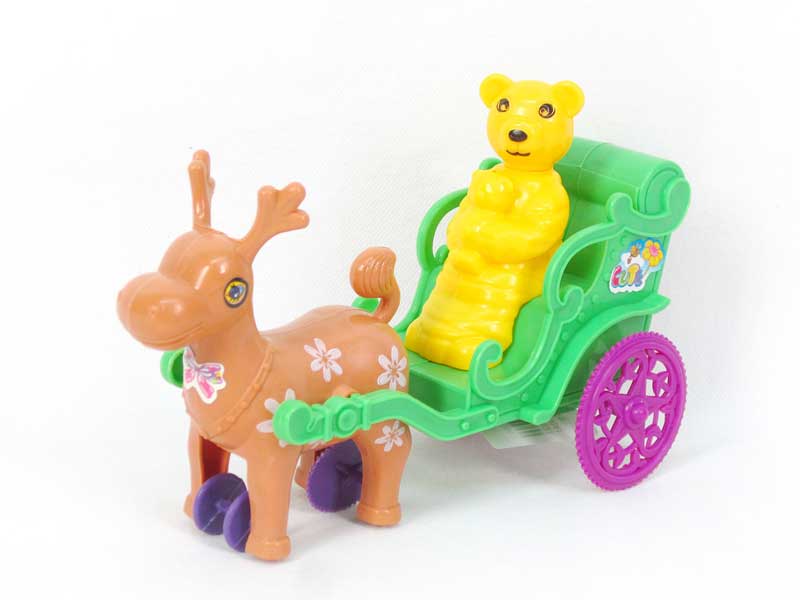 Pull Line Deer Car(2C) toys