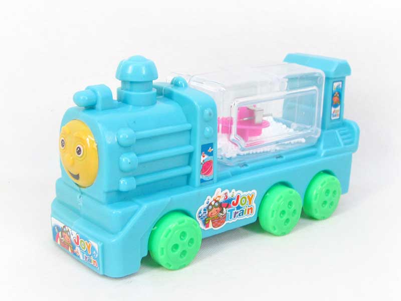 Pull Line Train W/L_Snow toys