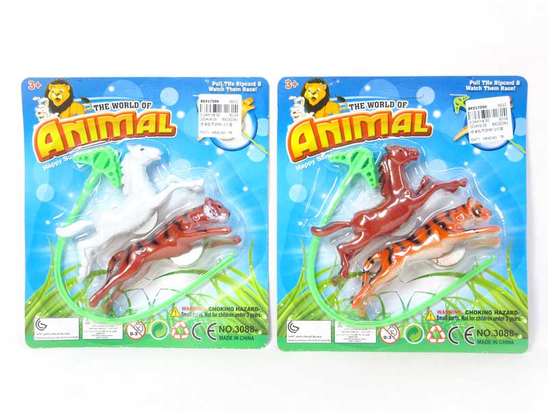 Pull Line Animal(2in1 toys