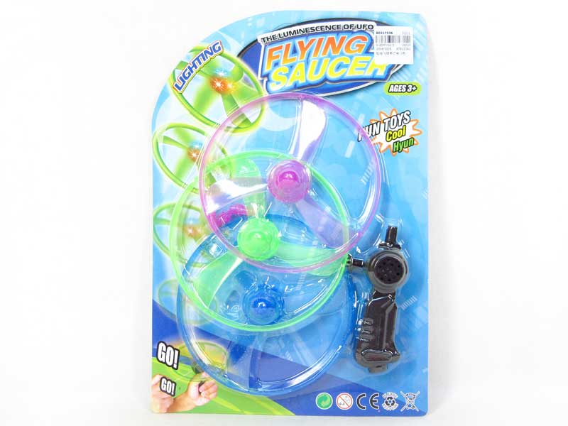 Pull Line Flying Saucer W/L(3C) toys