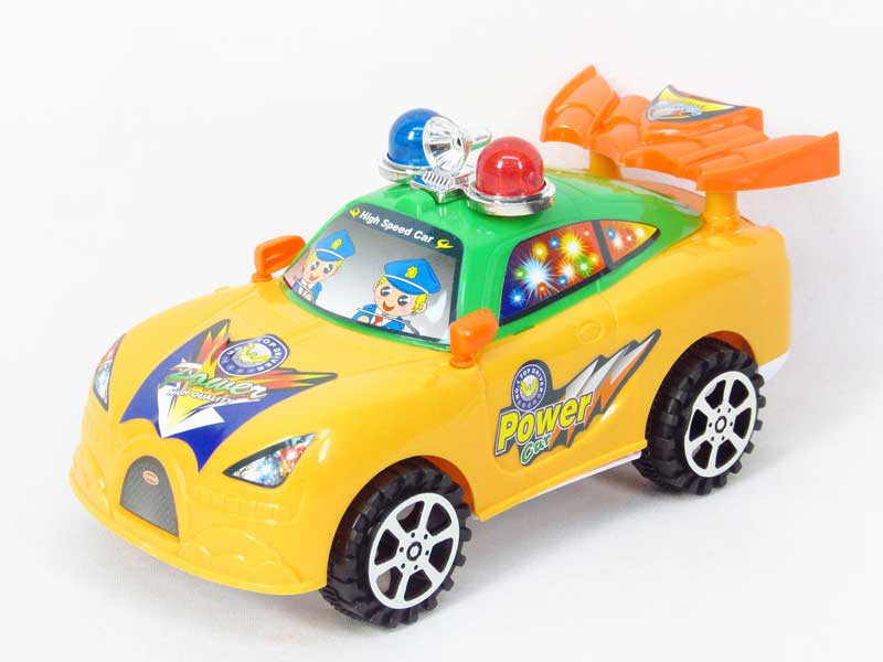 Pull Line Police Car W/Bell(3C) toys