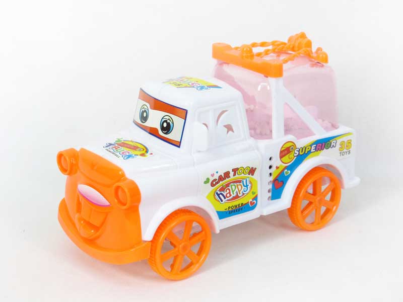 Pull Line Car W/Bell_Snowflake(2C) toys