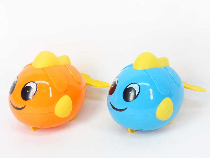 Pull Line Cartoon Fish W/Bell toys