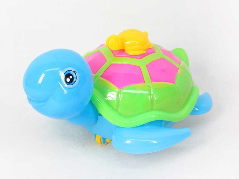 Pull Line Tortoise W/L_Bell(4C) toys