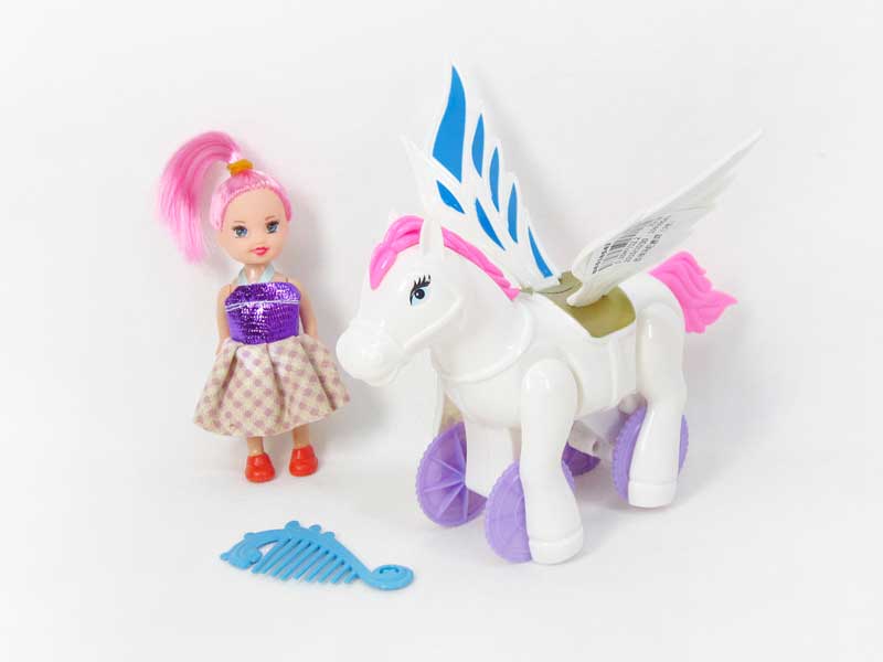 Pull Line Horse & Doll(3C) toys