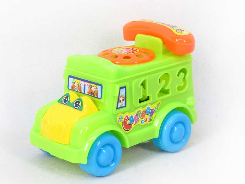 Pull Line Phone Car W/Bell(3C) toys