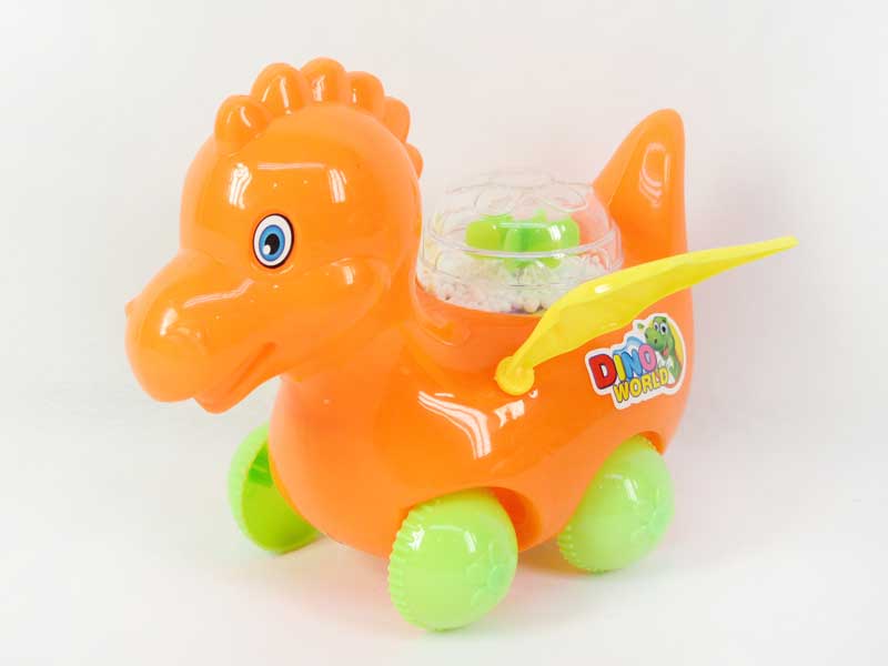 Pull Line Dinosaur W/Snow(3C) toys