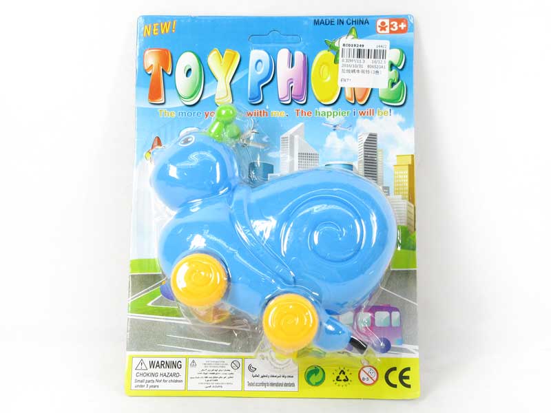 Pull line Snail W/Bell(3C) toys