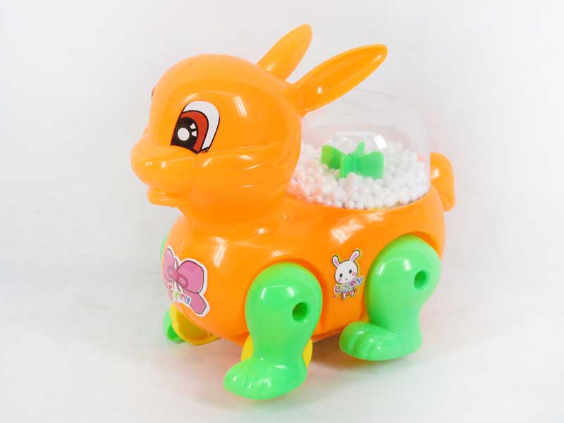 Pull Line Rabbit W/Snowflake(3C) toys
