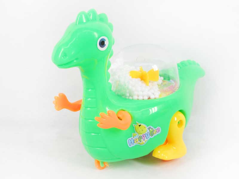 Pull Line Dinosaur W/Snowflake(3C) toys