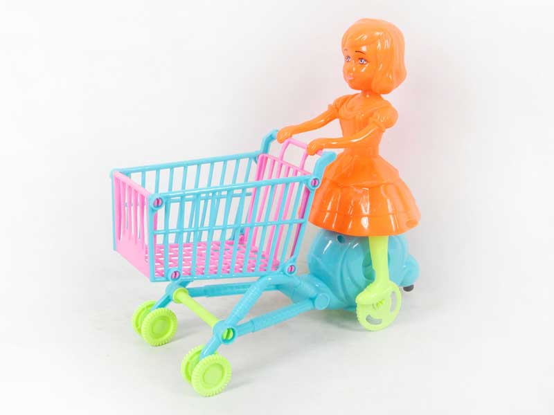 Pull Line Shopping Car W/L toys