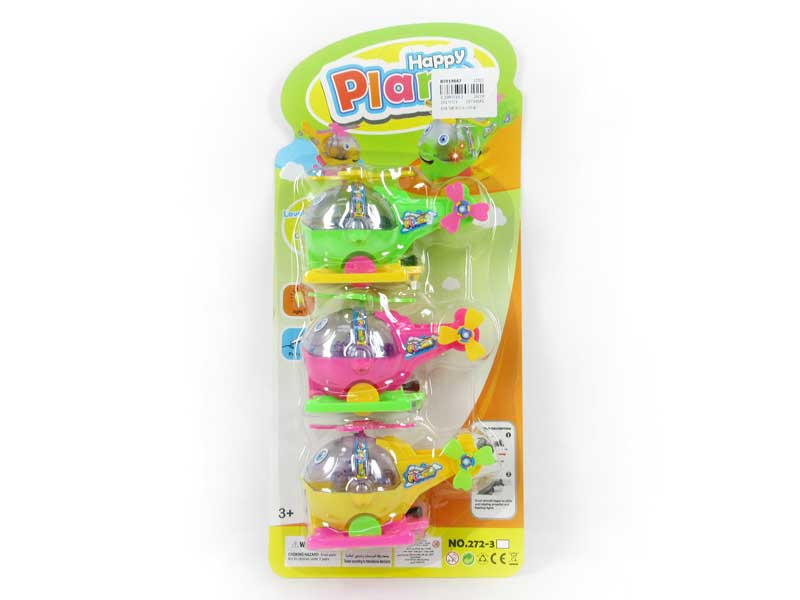 Pull Line Plane W/L(3in1) toys