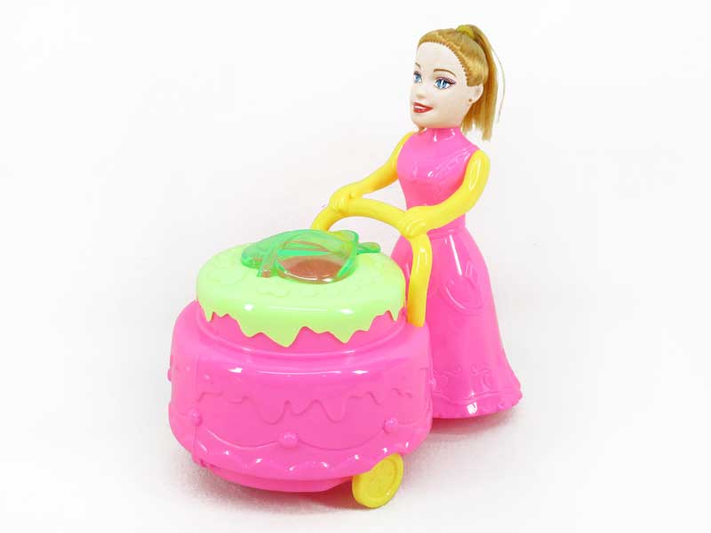 Pull Line Cake Car W/L toys