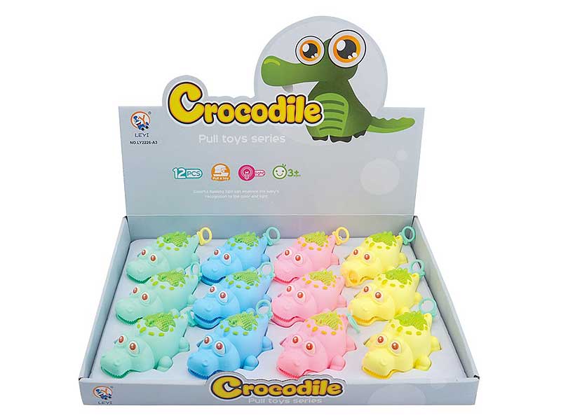 Pull Line Crocodile W/L(12in1) toys