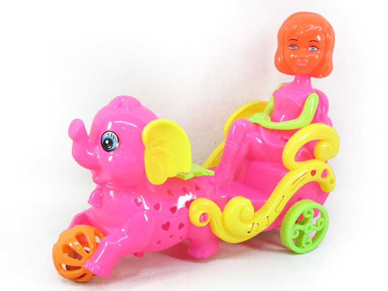 Pull Line Tricycle W/Bell toys