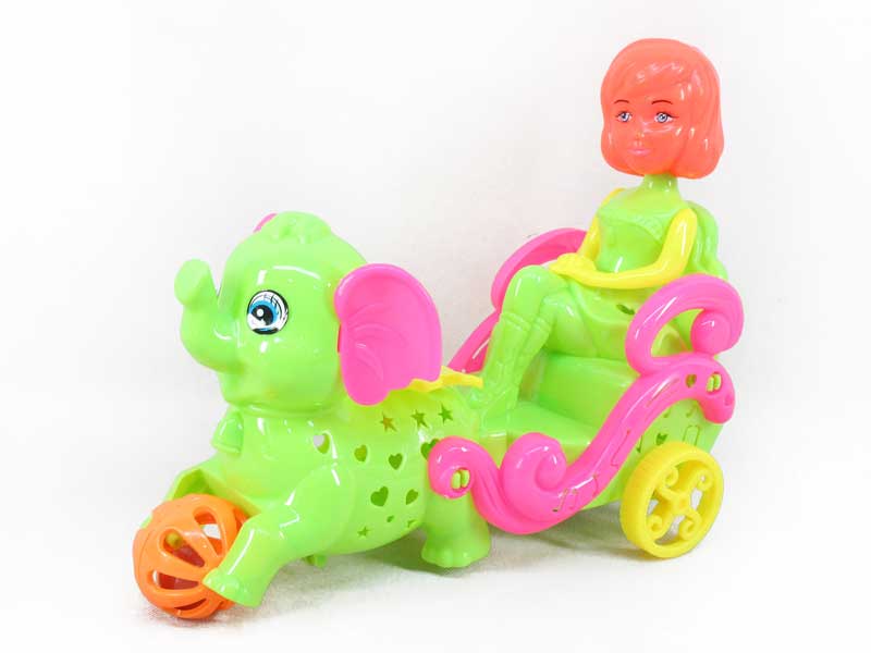 Pull Line Tricycle W/L_Bell toys