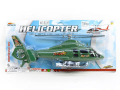 拉线军绿直升机