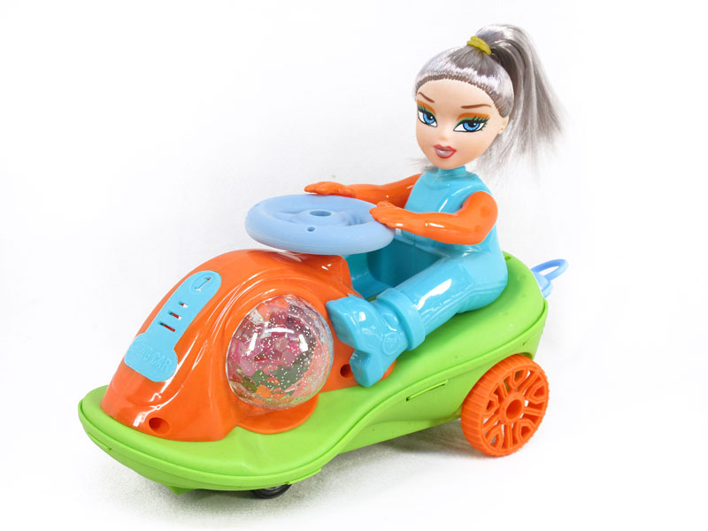 Pull Line Sway Car W/L(3C) toys