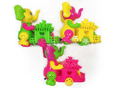 Pull Line Elephant Push House(3C) toys