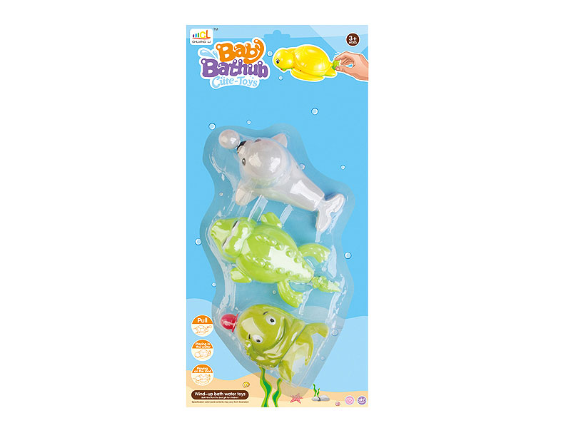 Pull Line Swimming Sea Lion/Crocodile/Octopus(3in1) toys