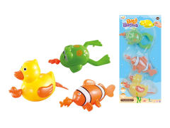Pull Line Swimming Duck/Clownfish/Frog(3in1)