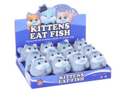 Pull Line Kittens Eat Fish(12in1) toys