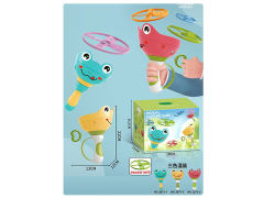Pull Line Throwing And Catching Flying Saucers(3C) toys