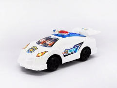 拉线警车带灯光