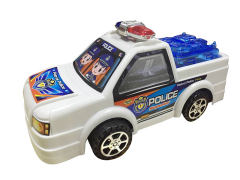 拉线警车带灯光