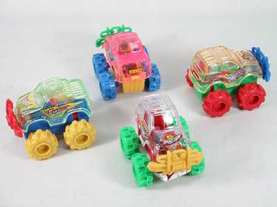 friction jeep w/fire(4 style) toys