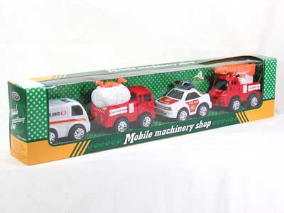 friction police truck(4 in 1) toys