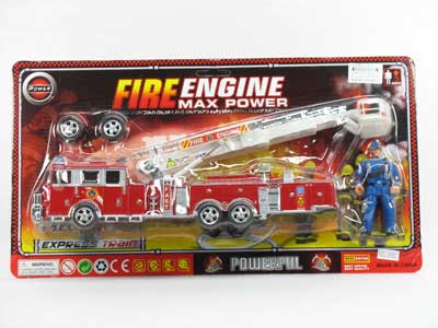 Friction Fire Engine &  Man toys