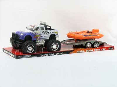 Friction Car Tow Boat(3C) toys