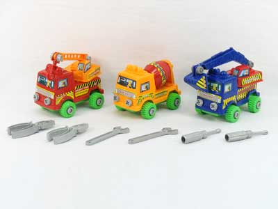 Friction Diy Construction Truck(3S) toys