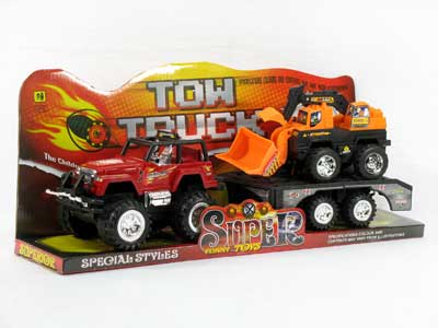 Friction Jeep Tow Construction Truck toys