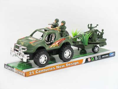 Friction Cross-country Car Tow Cannon toys