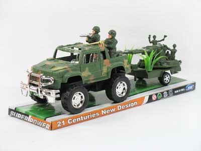 Friction Cross-country Car Tow Cannon toys