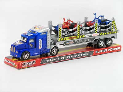 Friction Tow Truck & Free Wheel Motorcycle(2C) toys
