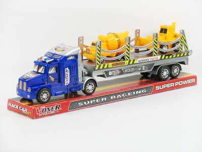 Friction Tow Truck & Free Wheel Construction Truck(2C) toys