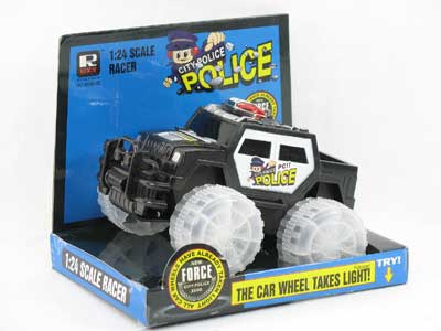 Friction Police Car W/L(2S3C) toys