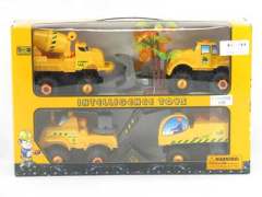 Friction Diy Construction Truck(4in1)