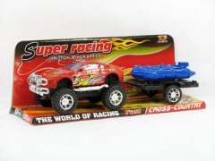 Friction Racing Tow  Boat(3C) toys