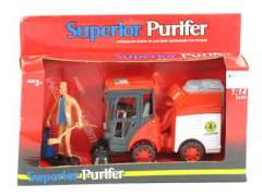 Friction Sweep Car & Man(2C) toys