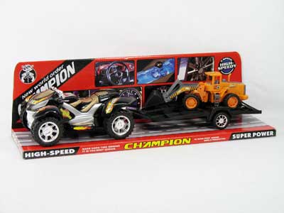 Friction Motorcycle Tow Construction Truck toys