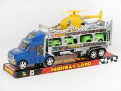 Friction Flat Double Deck Tow Truck(3C) toys