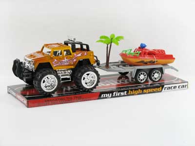 Friction Car Tow Boat toys