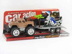 Friction Car Tow Mororcycle 